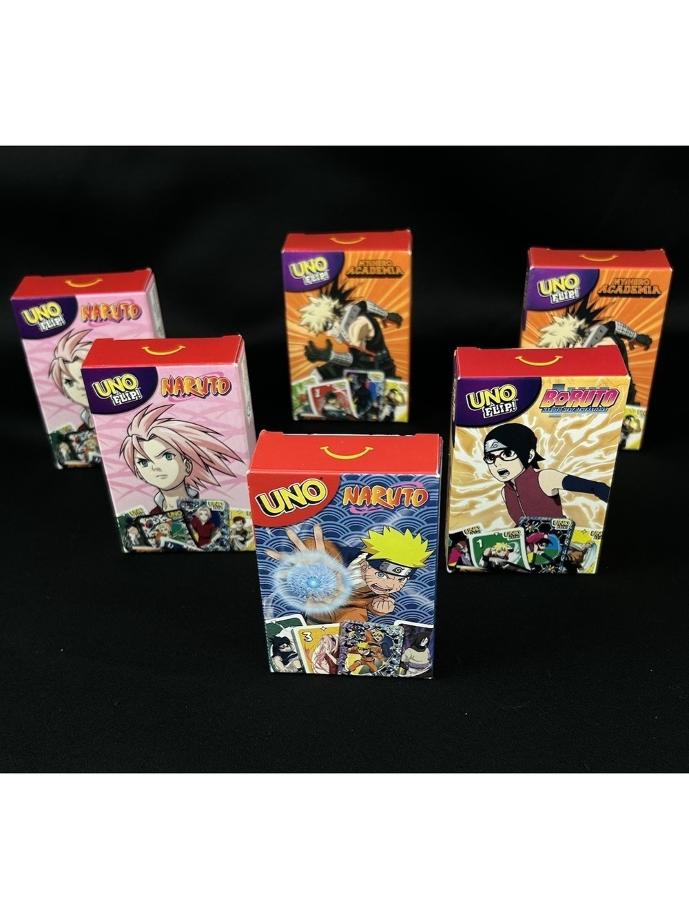 McDonalds Uno Card Game Lot My Hero Academia and Naruto 2026